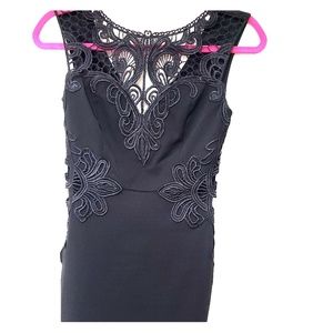 A'gaci laser cut out mini dress